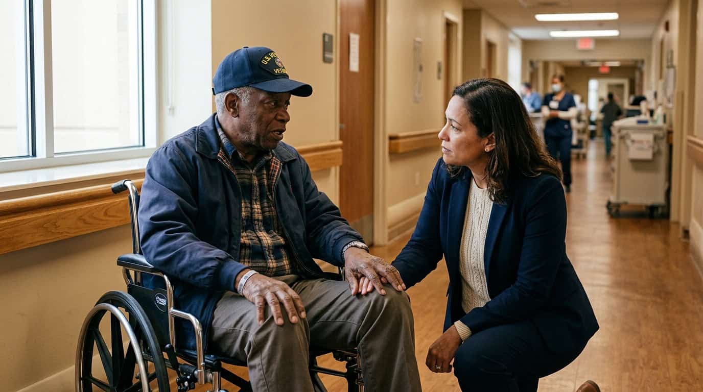 AEGA VA Chaplain with Veteran
