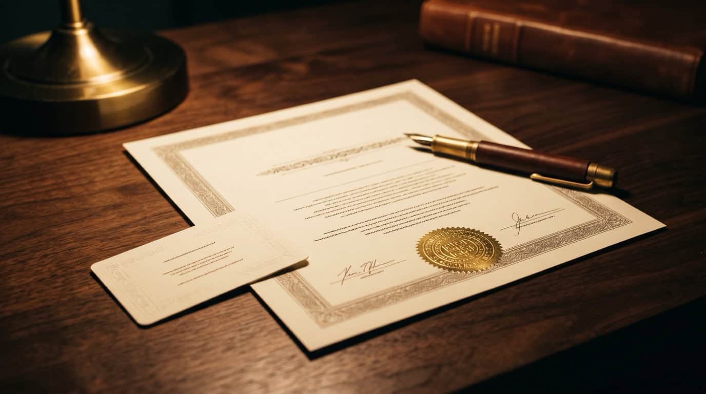 AEGA Certificate of Ordination