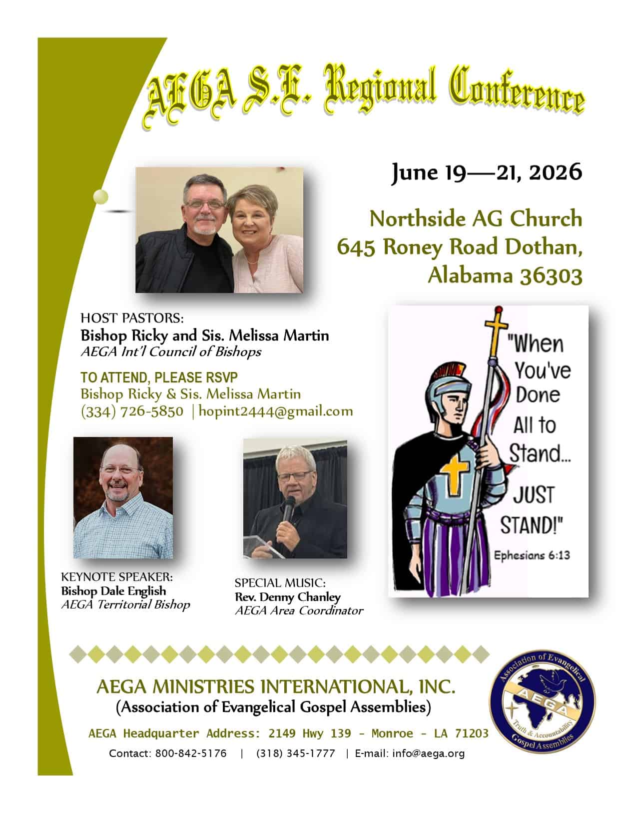 AEGA S.E. Regional Conference flyer