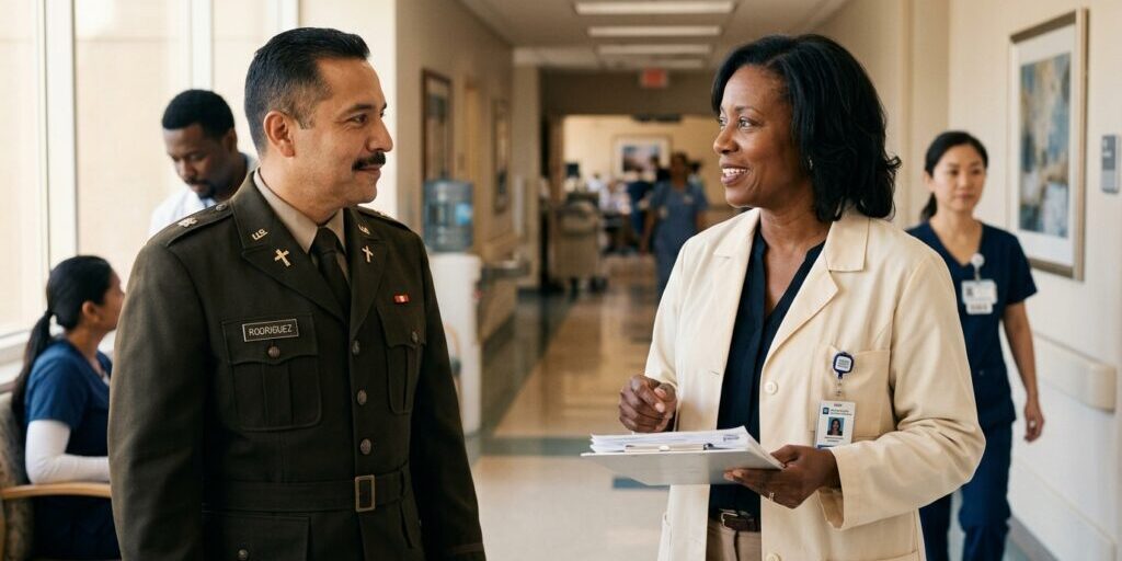An AEGA-endorsed military chaplain and hospital chaplain in service
